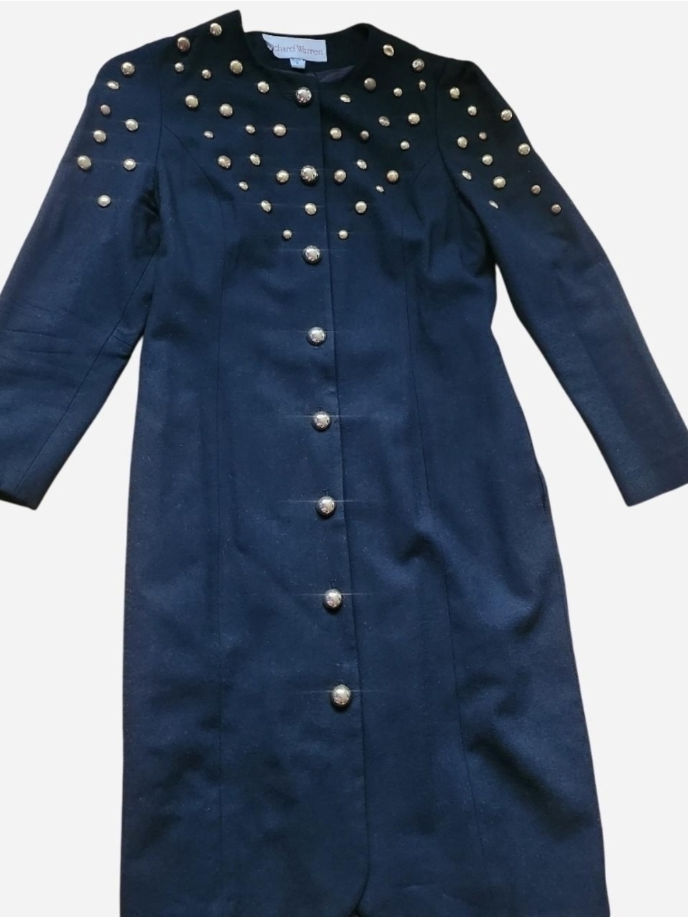VINTAGE Richard Warren Long Sleeve Button-up Dress